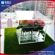 Chinese Acrylic Brand Lower Price Flower Box with Lid